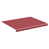 thumbnail of DELUKE® Markisenbespannung Markisenstoff Wasserabweisend Reißfest Rot, für 400x300cm Rahmen Markise mit Volant Markisen Ersatzstoff Markisentuch