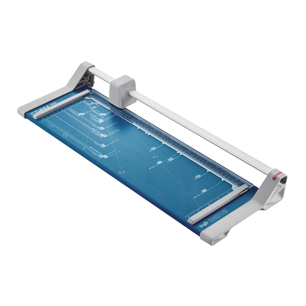 Dahle Personal Rollenschneidemaschine DIN A3 460 mm Selbstschärfendes Stahl-Rundmesser Blau 6 Blatt