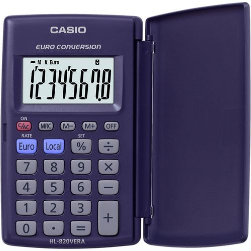 Calculadora de bolsillo CASIO HL-820VERA azul
