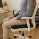 thumbnail of Zitkussen MEDISIT I anti-slip met gelkralen Lycra zwart hjh OFFICE