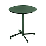 thumbnail of Table de terrasse ronde bistrot avec plateau rabattable vert forêt