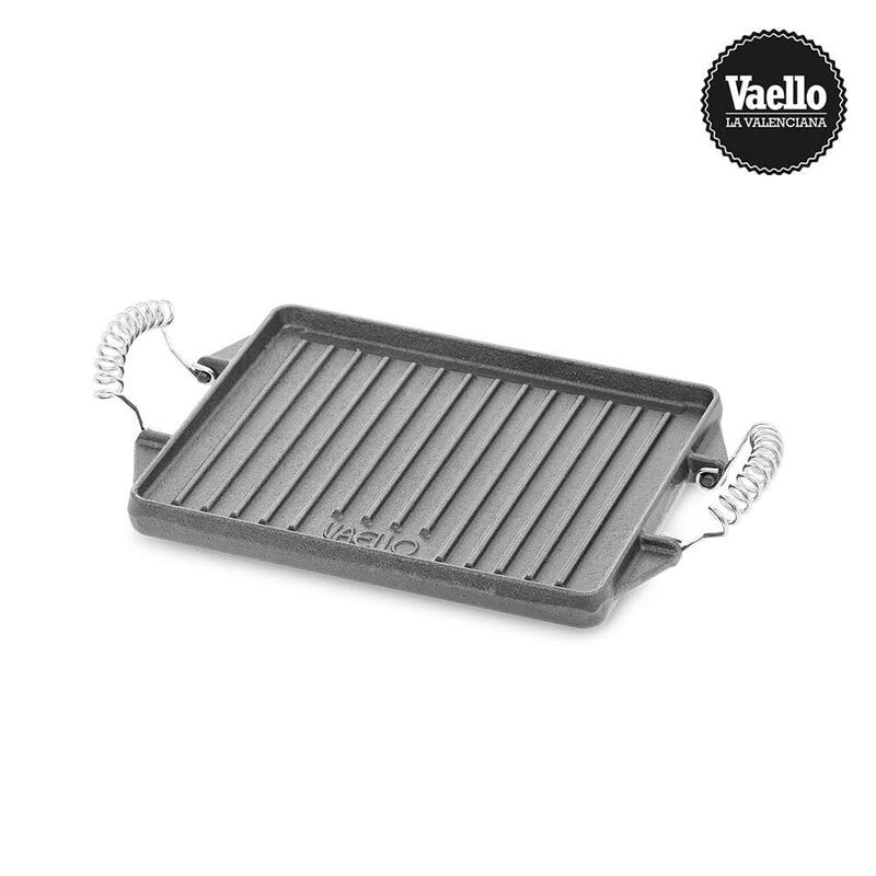 Plancha Hierro Fundido Rectangular 27X21Cm. Vaello