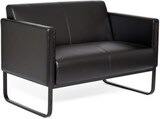 thumbnail of Loungesofa BALI BLACK Gestell schwarz Kunstleder glatt 2-Sitzer schwarz hjh OFFICE