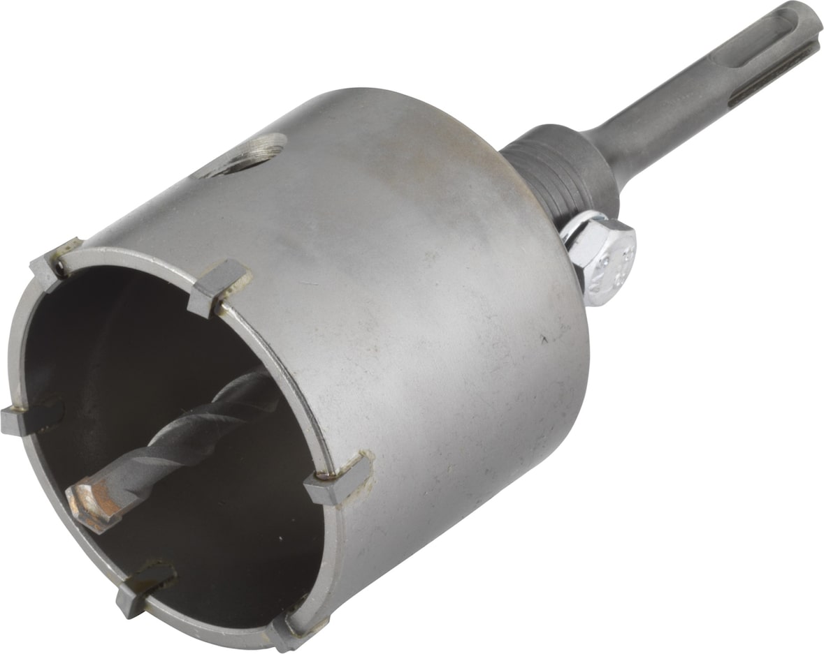 Wolfcraft Corona de perforación con broca de carburo y adaptador SDS-Plus 5483000