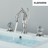 thumbnail of ADRIAN | 3-Loch Badarmatur  großer Schwan Chrom | Hotel Gastronomie luxuriöser Design Wasserhahn Badewanne 2 Griff Mischbatterie Waschtischarmatur