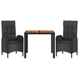 thumbnail of Helloshop26 - Juego de comedor de jardín de 3 piezas con cojines negro 02_0014137