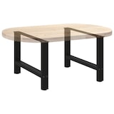 thumbnail of vidaXL Couchtischbeine Schwarz 2 Stk. 70x(42-43) cm Stahl