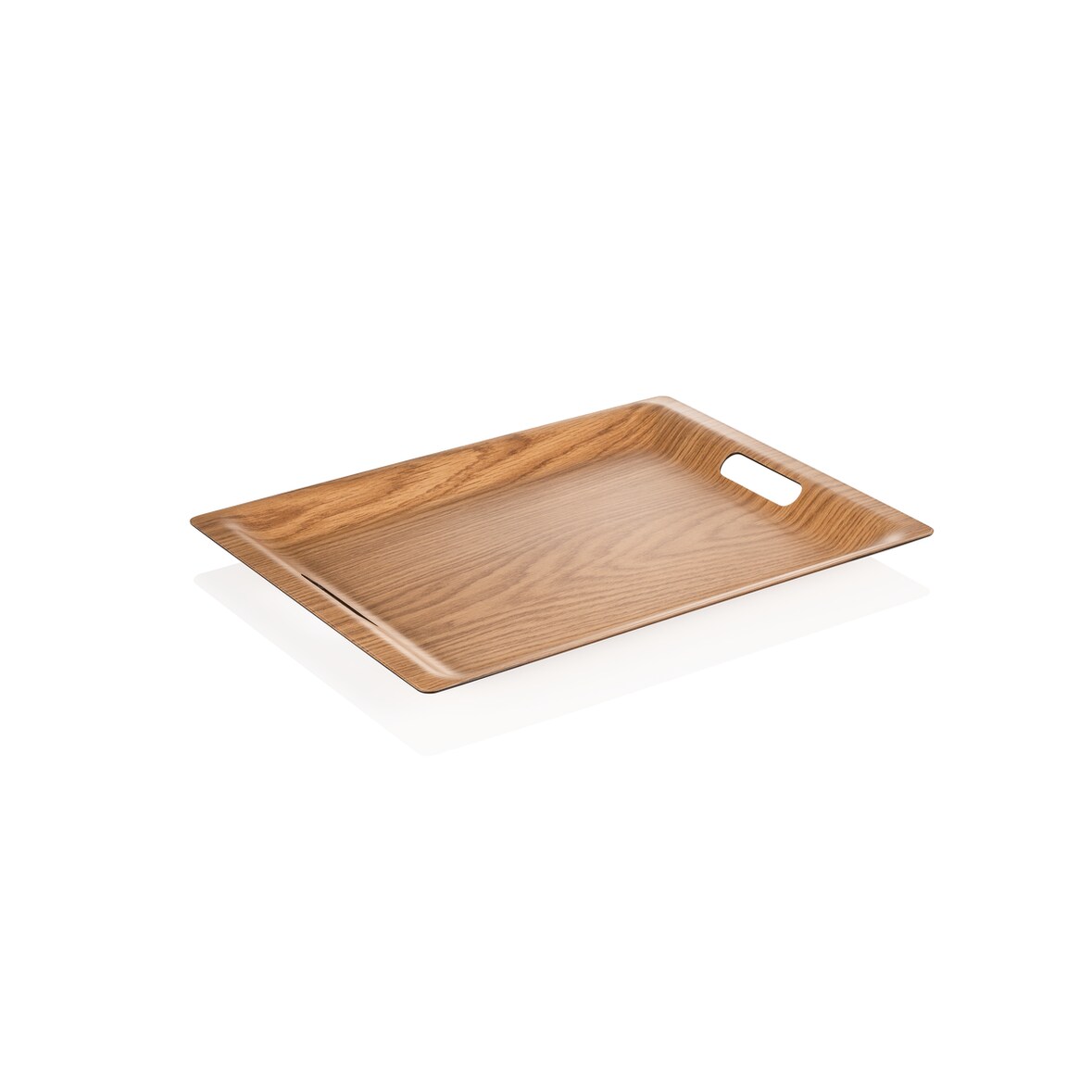 3x Non-Slip Gastro Tablett Holzoptik skandinavisches Design eckig 40,5 x 29,5 x 4 cm