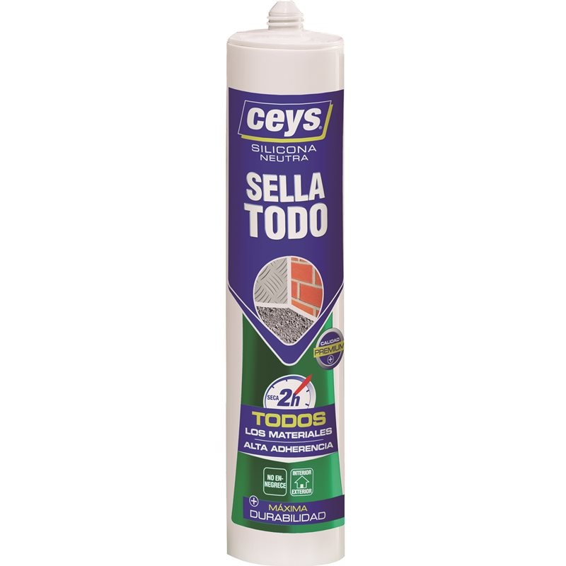 Ceys silicone neutro multiuso sec xpress bianco