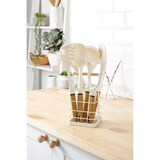 thumbnail of SWAN Nordic Set di 6 Utensili da Cucina Nylon + Portautensili, Manici Effetto Legno Bianco SWKA61010WHTN