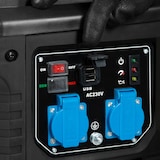 thumbnail of EBERTH Generador de Corriente Inverter 2000 W 3 CV Con Motor de Gasolina de 4 Tiempos, 2x 230V, 2x USB, Portátil, Central Eléctrica 78,8cc 1 Cilindro