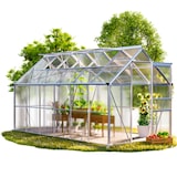 thumbnail of GARDEBRUK® Gewächshaus Aluminium 7,2m² 380x190cm inkl. 4 Dachfenster