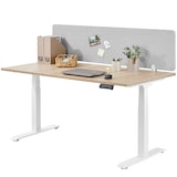 thumbnail of Schreibtisch Trennwand Noisy mit abgerundeten Ecken - 130 x 40 cm, grau