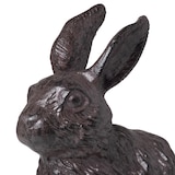 thumbnail of Dekofigur Hase aus Gusseisen braun Antik-Look - Gartendeko Osterhase wetterfest für draußen -  für Garten Terrasse Balkon ca. 22x11x22 cm