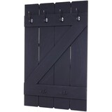 thumbnail of Wandgarderobe | HxBxT 91x60x10cm | 6 Haken | Dunkelgrau shabby | Garderobe Garderobenpaneel
