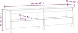 thumbnail of Décoshop26 - Eingangsbank 160 x 28 x 45 cm unbehandeltes Kiefernholz DEC024702
