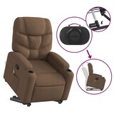 thumbnail of vidaXL Massagesessel mit Aufstehhilfe Braun Stoff