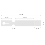 thumbnail of CombiCraft Schlaufenetiketten für Laserdrucker, 250x38 mm, mit Abrißstreifen- 200 Stück