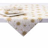 thumbnail of Sovie HOME Tischdecke Christmas Dreams in Gold-Weiß aus Linclass® Airlaid 80 x 80 cm, 1 Stück - Mitteldecke Weihnachten