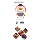 thumbnail of Tarrington House Kamado-Holzkohlegrill Naggado, Ø 54 cm, Ablagetisch, fahrbar, Keramik/Edelstahl, dunkelgrau