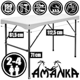 thumbnail of Bierzeltgarnitur für 4 Personen - 112 x 61 cm Bierbank Set - Tisch mit 2 Bänken