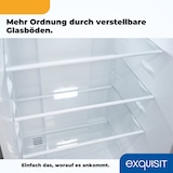 thumbnail of Exquisit Kühl-Gefrierkombination, Kühlschrank mit Gefrierfach, 253 Liter, No-Frost, 4-Sterne-Gefrierfach, 180 cm hoch, KGC265-70-NF-040C weiss