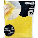 thumbnail of Set de 30 Bayetas de Microfibra Super Suaves y Absorbentes | 6 paquetes de 5 bayetas amarillas | Pack de Paños de Limpieza