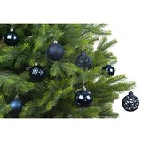 thumbnail of Weihnachtsbaumkugeln Kunststoff Ornamente Ø 6 cm 37 Stück blau mix