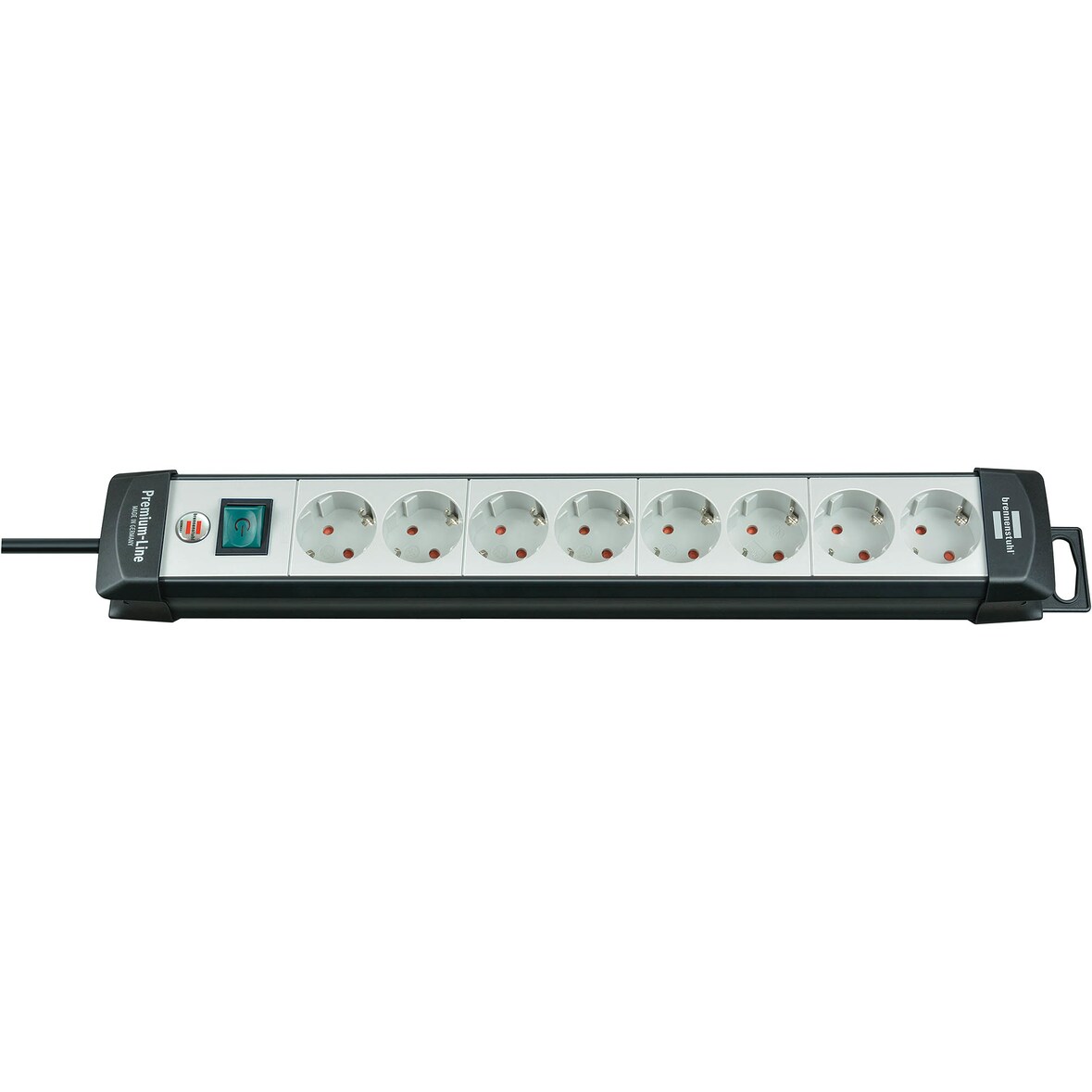 Brennenstuhl Premium-Line 8-fach schwarz/lichtgrau, 3 m