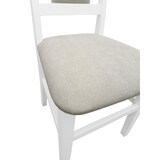 thumbnail of Gepolsterter Massivholz-Stuhl Küchenstuhl Esszimmerstuhl in taupe V-90.71-25WP03