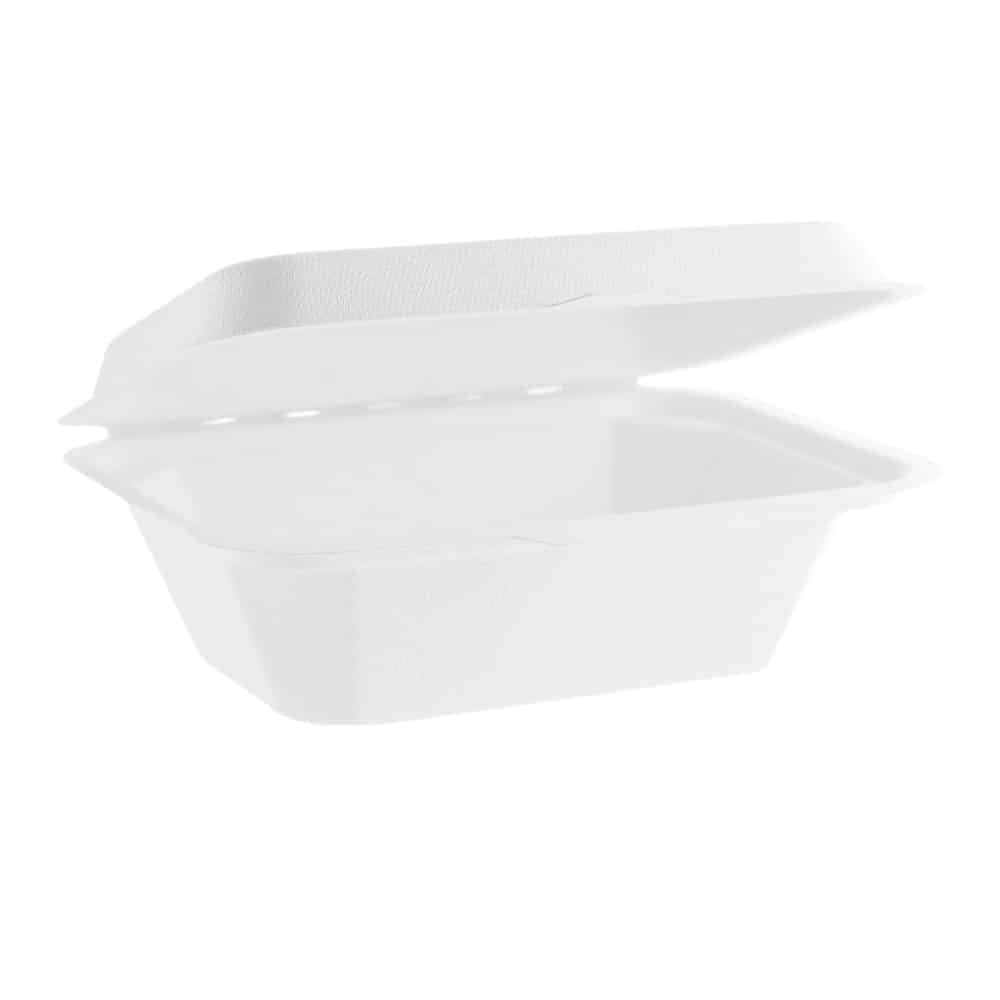 Ekoe Box takeaway maxi 2000 ml composteerbaar wit 100 st