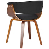 thumbnail of Set van 2 Eetkamerstoelen Bruce stof walnoot/zwart