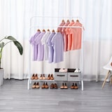 thumbnail of DASCK Appendiabiti Doppio in Metallo 110 cm | 2 Barre + Ripiano Inferiore