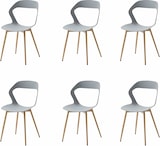 thumbnail of 6er-Set Esszimmerstühle oder Bürostuhl mit Metallbeinen
