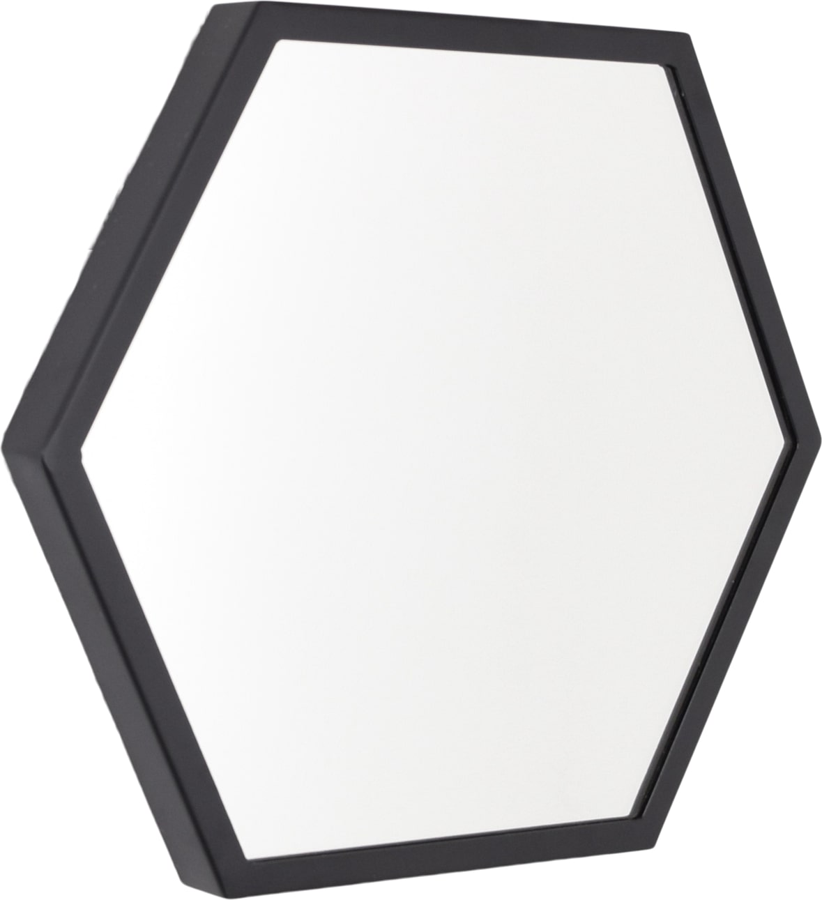 LOFT42 Wandspiegel Hexagon Klein - Schwarz - 36x32