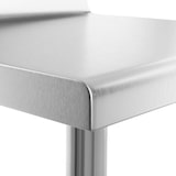 thumbnail of Royal Catering - Royal Catering Table De Travail INOX Adossée Cuisine Plan De Travail Professionnel avec Dosseret RCAT-60/60-N (60 x 60 cm, 150 kg,