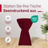 thumbnail of TexDeko Stehtischhusse Premium Bordeaux Ø 100cm mit Schleifenband