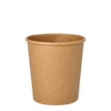 thumbnail of 500 Suppenbecher + Deckel, Pappe rund 470 ml Ø 9,8 cm · 10 cm braun
