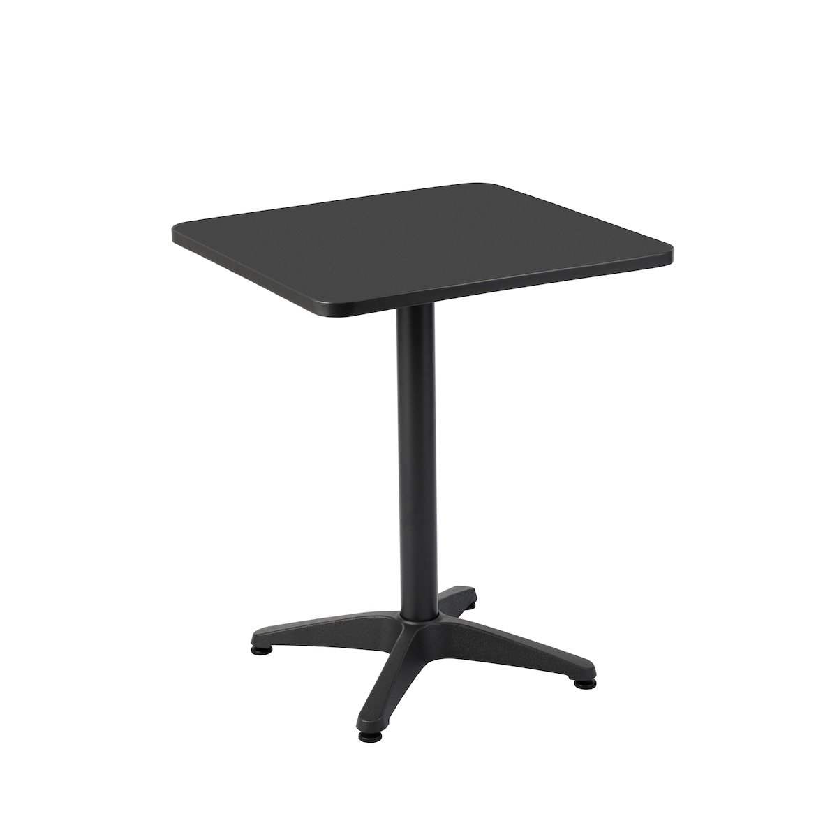 METRO PROFESSIONAL Mesa de exterior Gastro Narni, acero, 60 x 60 cm, cuadrada, negro