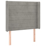 thumbnail of vidaXL Boxspringbett mit Matratze & LED Hellgrau 90x200 cm Samt