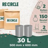 thumbnail of RE:CIRCLE Müllbeutel 30 Liter (50 Beutel p. Rolle) Die umweltschonende Lösung für die Abfallentsorgung