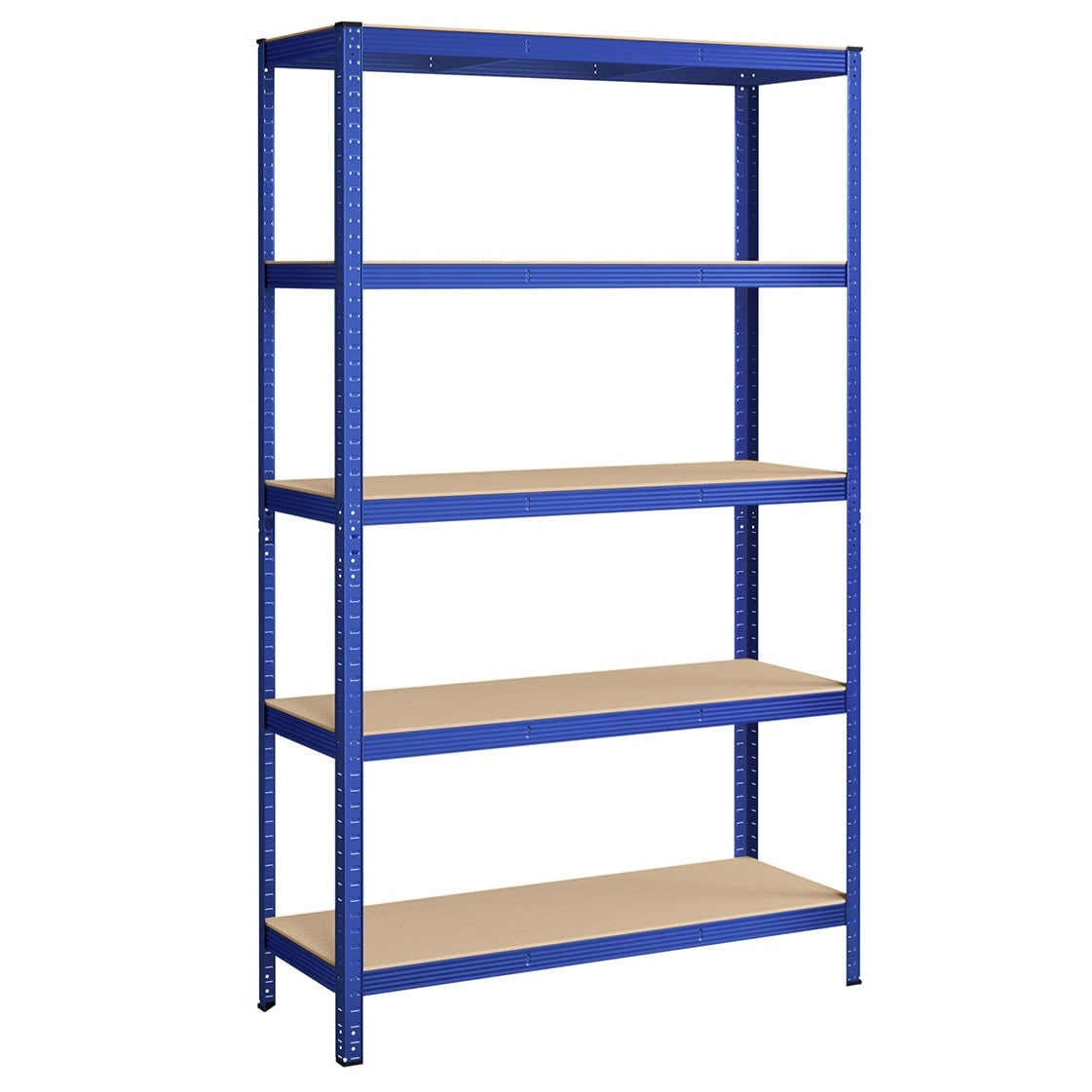 Helloshop26 - Robuust 5-laags opbergrek stalen opbergkast van 60 x 120 x 200 cm montage zonder gereedschap garagerek voor 12_0005575