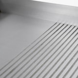 thumbnail of Grill eléctrico de encimera Fry Top - Profesional - Acero inoxidable - 1/2 placa lisa 1/2 acanalada - 3 kW - 55x45x23h cm