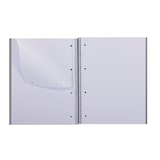 thumbnail of Caderno A4+ capa extra rígida 80H 80G pautado microperfurado 1 faixa colorida Navigator Preto