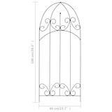 thumbnail of vidaXL Trellis 3 st. zwart 40x100 cm ijzer : Model - V1