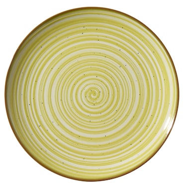 METRO Professional Plato llano Madleen, cerámica de gres, Ø 26 cm, verde, 6 unidades