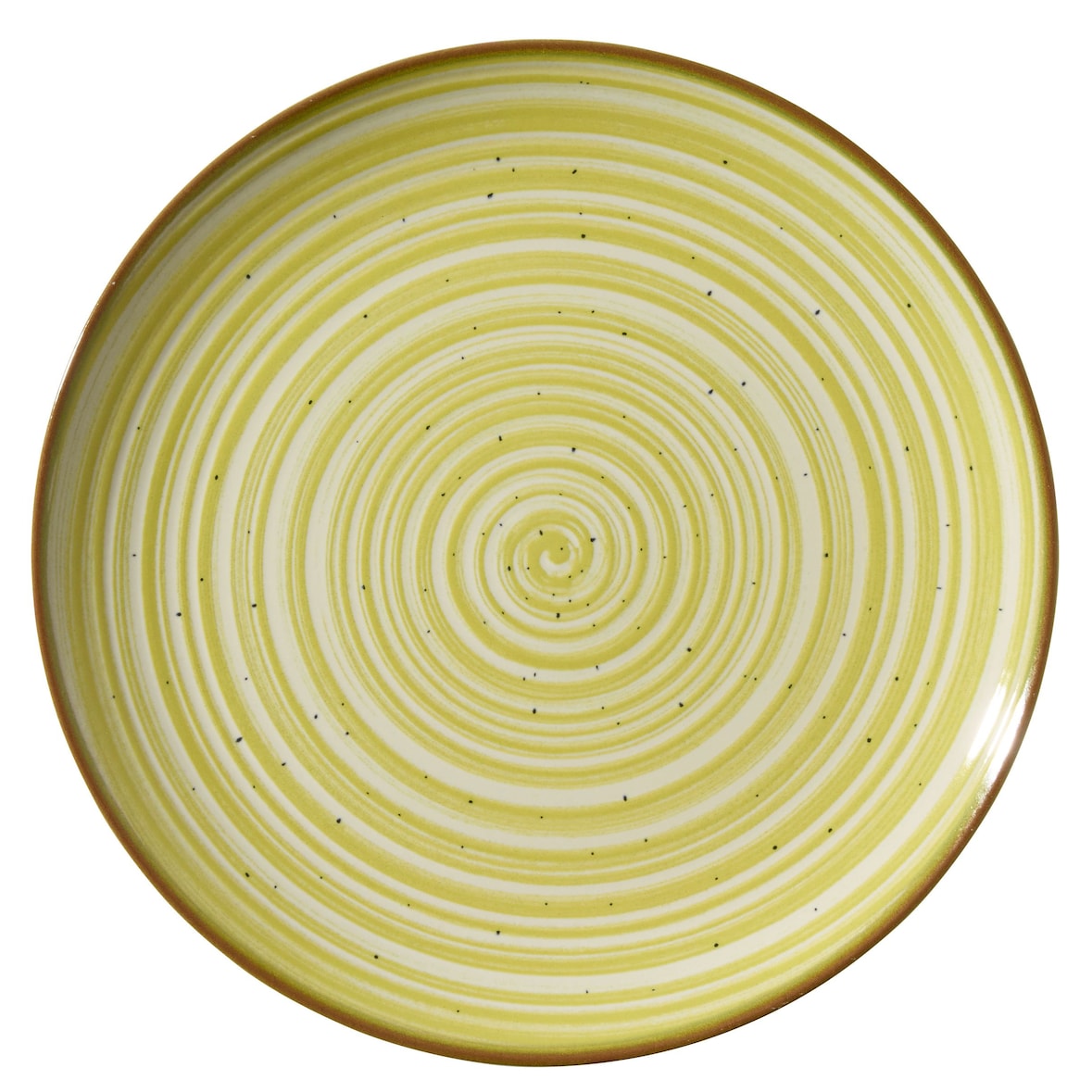 METRO Professional Prato raso Madleen, grés, Ø 26 cm, verde, 6 unidades