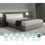 thumbnail of DoubleDry Hoeslaken 90 x 200 cm - 100% katoen - licht taupe