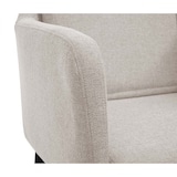 thumbnail of Lote de 6 silla de comedor HWC-H93, silla de cocina sillón silla ~ tela/textil crema-beige