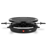 thumbnail of Wëasy Raclette Gerät und Grill LUGA40, 6 Personen, Antihaftbeschictung, 900 W, rund Edelstahl, schwarz